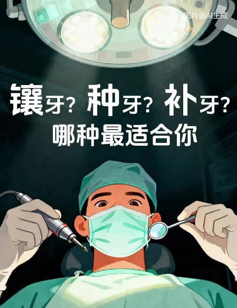 牙齿修复怎么选?镶牙、种牙、补牙全解析,省钱又省心!