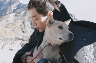 肖战片场暖心一幕曝光!怀抱大黄取暖画面太温柔,网友直呼:骨子里的善良藏不住